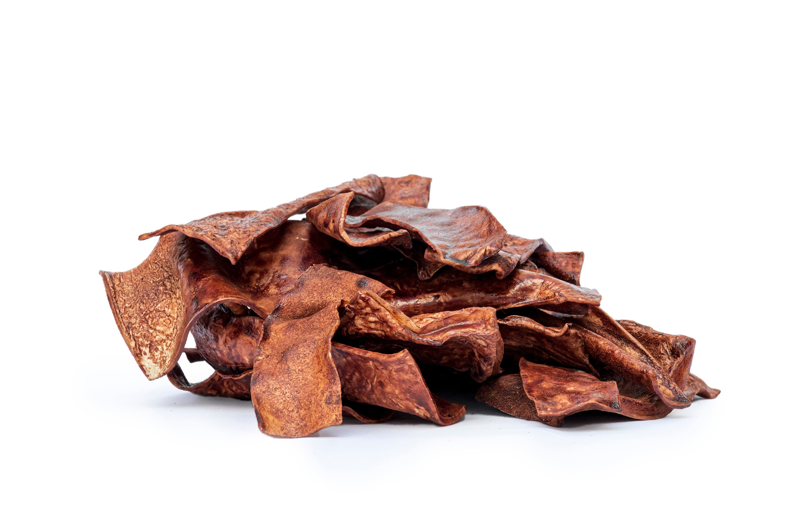 Canine Chews Beef Flavor Prime Cut Thick Chips for Aggressive Chewers Dog Chew Toy Beef Basted Rawhide Chip Slices 1 Pound