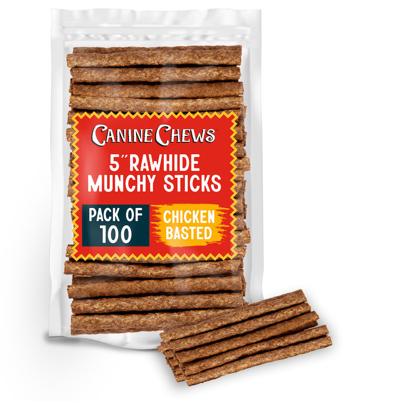 5" Munchy Treat Sticks Chicken Flavor 100pk