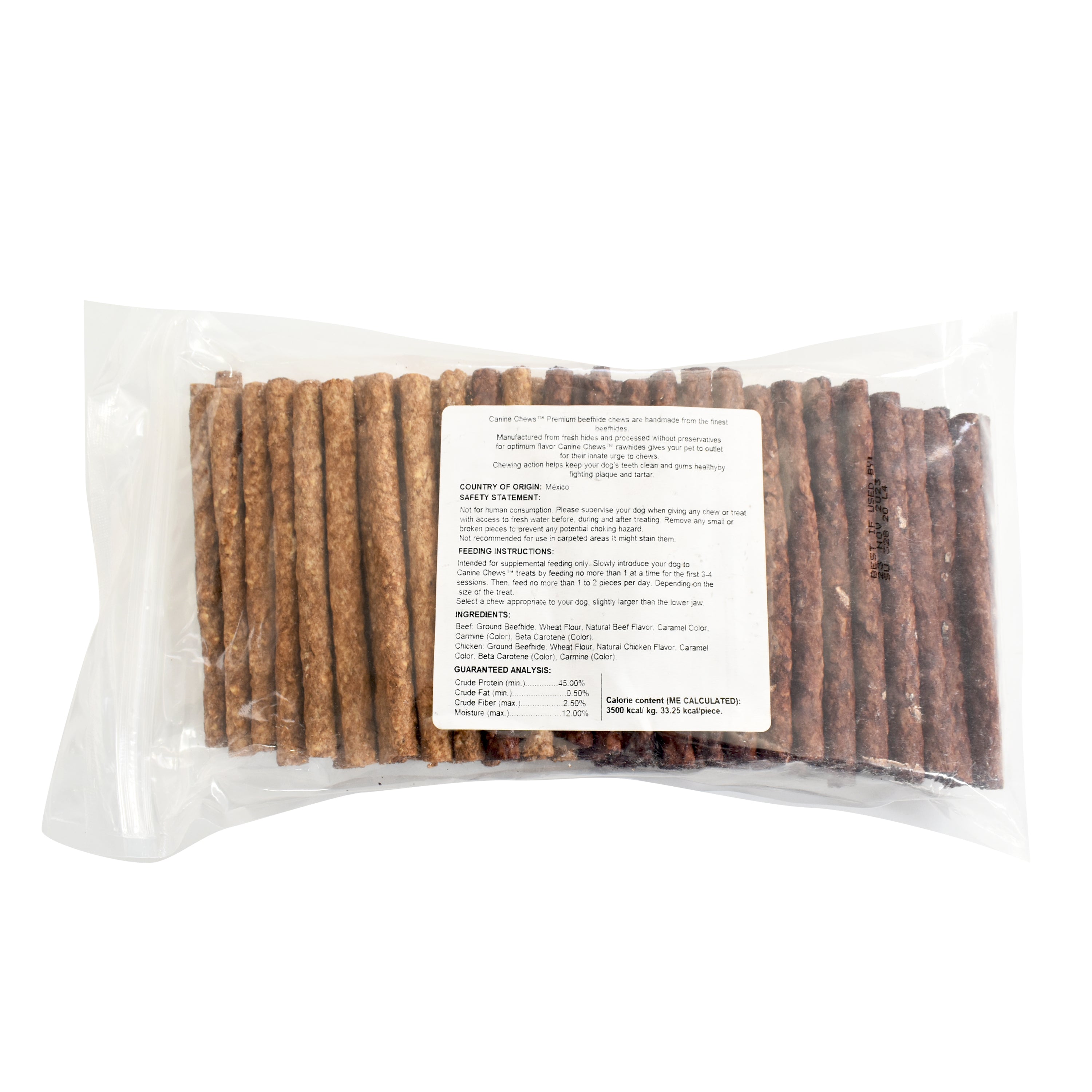 5" Munchy Treat Sticks Beef & Chicken Flavor 100pk