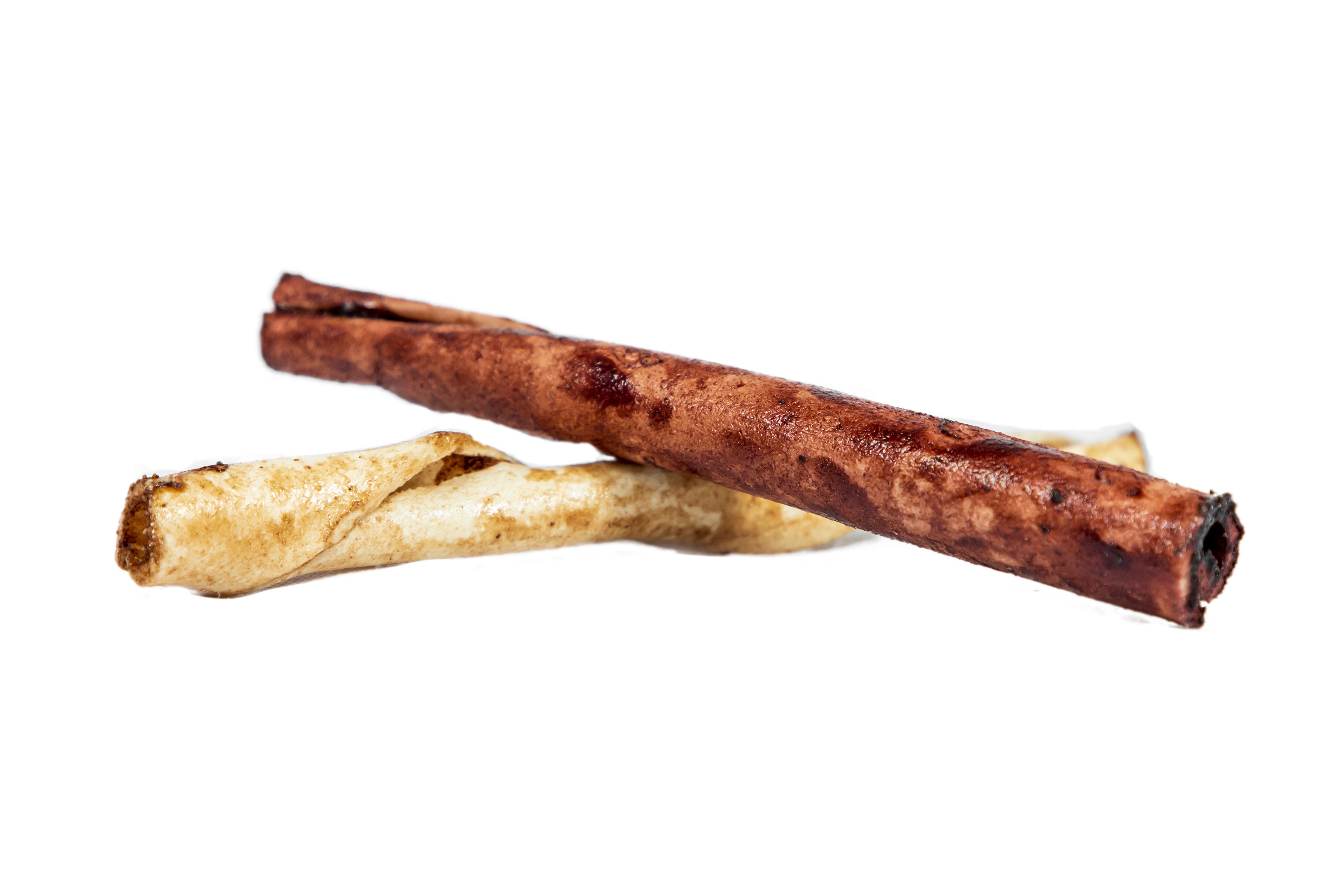 Canine Chews 5" Beef and Chicken Flavor Rawhide Stick Twists Long Lasting Dental Dog Treats