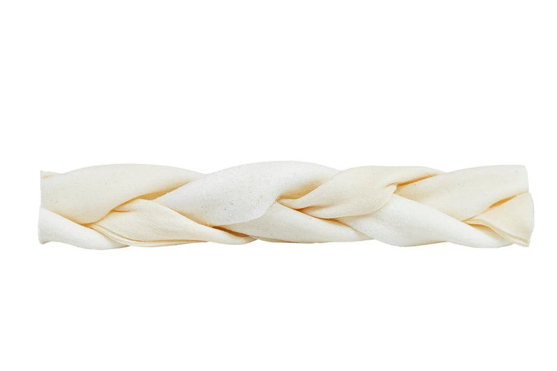 Canine Chews 7-8" Braided Rawhide Long Lasting Dog Chew Toy (8 Pack)